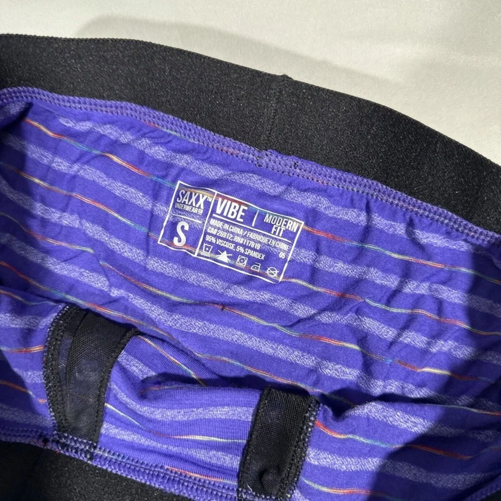 NEW 2PC SAXX [ Small ] Vibe‎ Soft Stretch Boxer Briefs Stripe & Hawaii